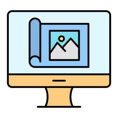 izleyici ikon vektör illüstrasyonu