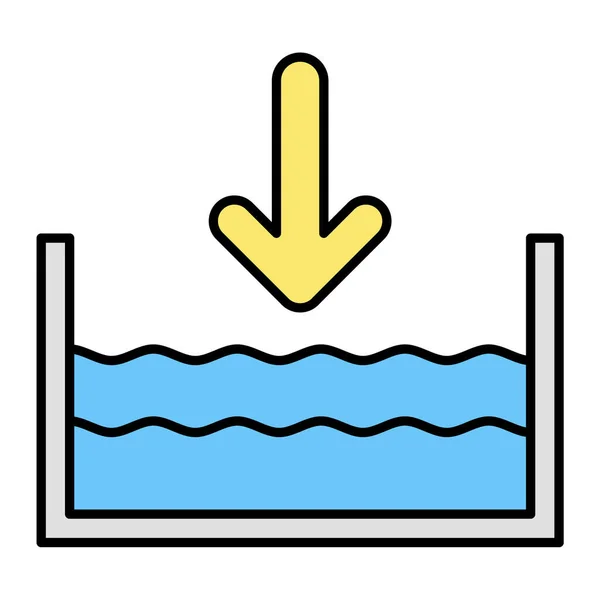 Swimming Pool Web Icon — Stock Vector