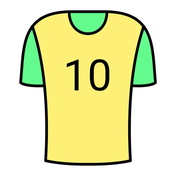 Camiseta Fútbol Camiseta Vector Ilustración — Archivo Imágenes Vectoriales