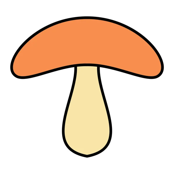 Ícone Cogumelos Desenho Animado Cogumelos Champignon Ilustração Vetorial Para Web — Vetor de Stock