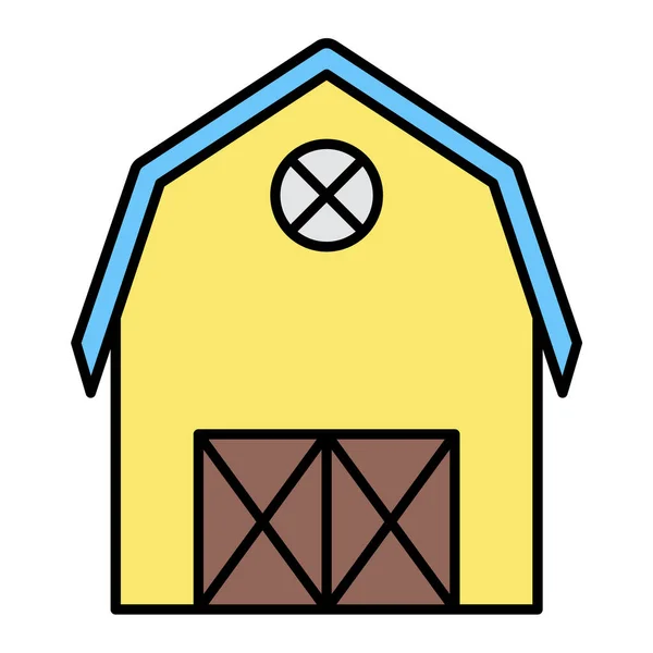 納屋のアイコン ベクトル図 — ストックベクタ