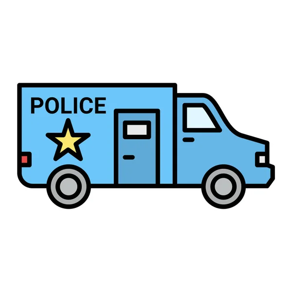 Police Service Simple Illustration — Stock Vector