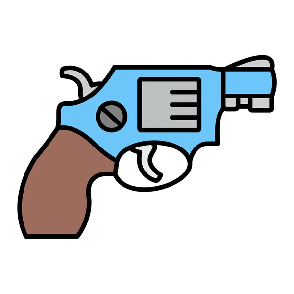 Vektor Illustration Pistol Ikon — Stock vektor