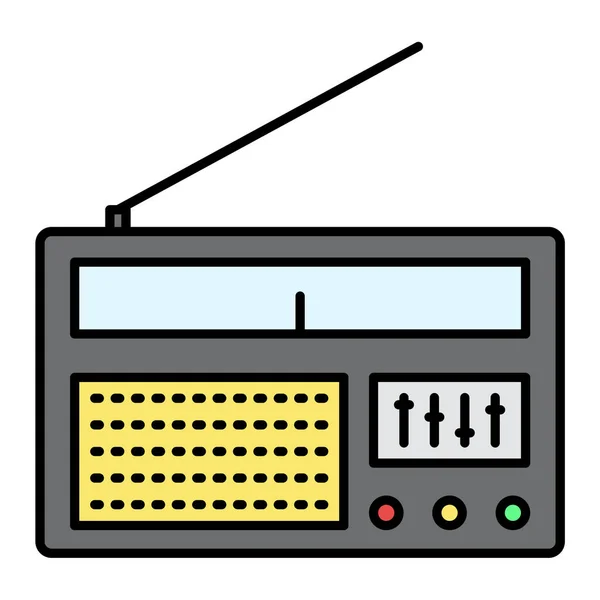 라디오 아이콘 사운드 아이콘의 — 스톡 벡터