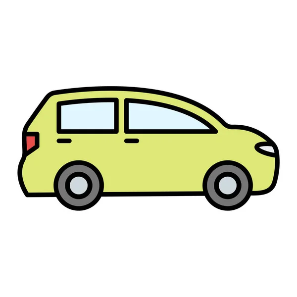 Icono Del Coche Ilustración Simple Los Iconos Vectores Vehículos Taxi — Vector de stock