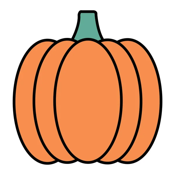 Icona Zucca Illustrazione Del Fumetto Delle Icone Vettoriali Halloween Isolate — Vettoriale Stock