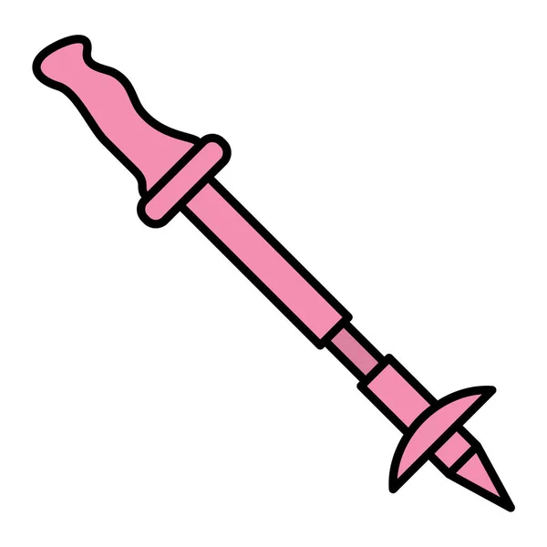 Ilustração Vetorial Espada Dos Desenhos Animados — Vetor de Stock
