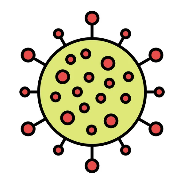 Virus Bakterie Infekce Věda Biologie Laboratoř Tělo Ploché Barevné Ikony — Stockový vektor