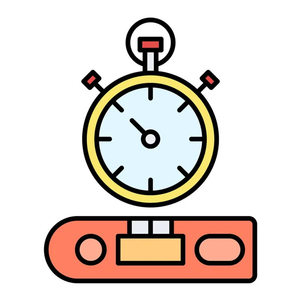 Pictogram Stopwatch Schets Illustratie Van Chronometer Vector Pictogrammen Voor Web — Stockvector