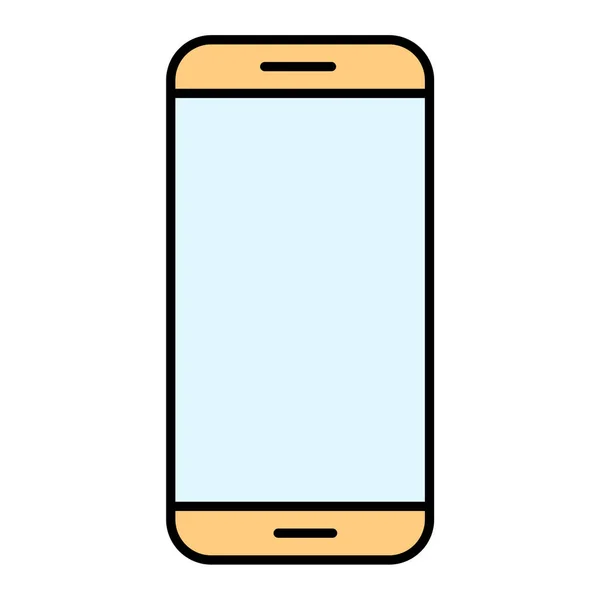 Значок Пристрою Смартфона Плоска Ілюстрація Векторних Піктограм Мобільного Телефону Інтернету — стоковий вектор