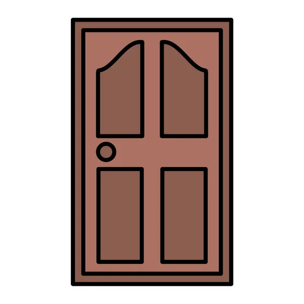 Дверна Іконка Векторна Ілюстрація — стоковий вектор