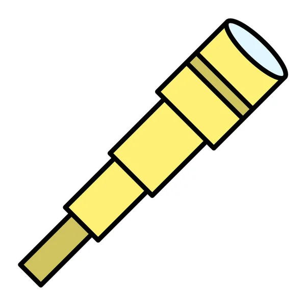 Telescope Icon Simple Illustration Flashlight Vector Icons Web — Stock Vector