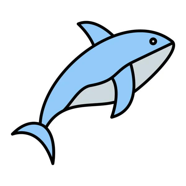 Fish Icon Vector Illustration — Stock Vector