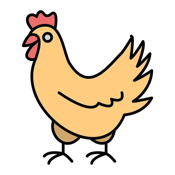 鸡标志设计矢量图解 — 图库矢量图片