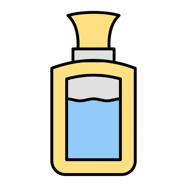Ikona Butelki Perfum Zarys Ilustracji Ikon Wektorowych Słoika Kosmetycznego Dla — Wektor stockowy