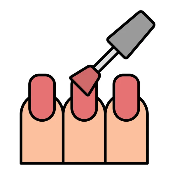 Nail Polish Icon Vector Illustration — Stock Vector