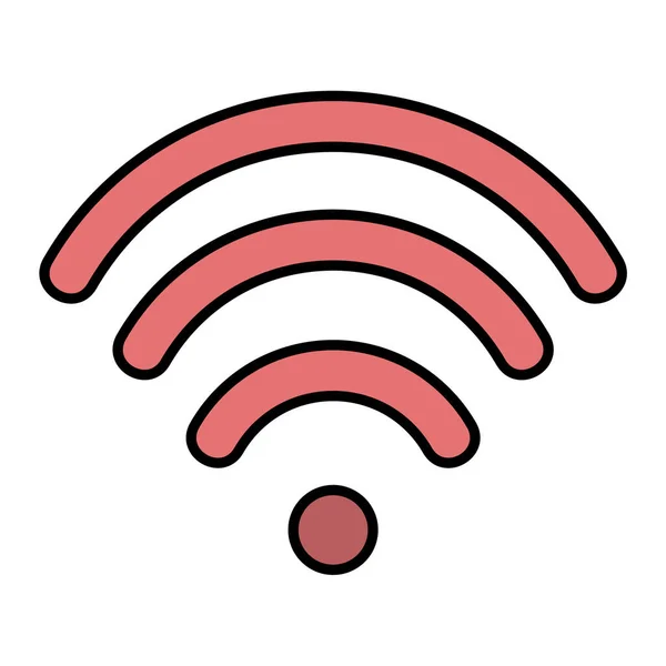 Wifi Signal Icon Vector Illustration Design — Stock Vector