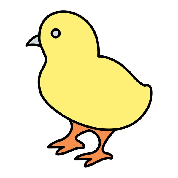 Cute Bird Icon Vector Illustration — Stock Vector