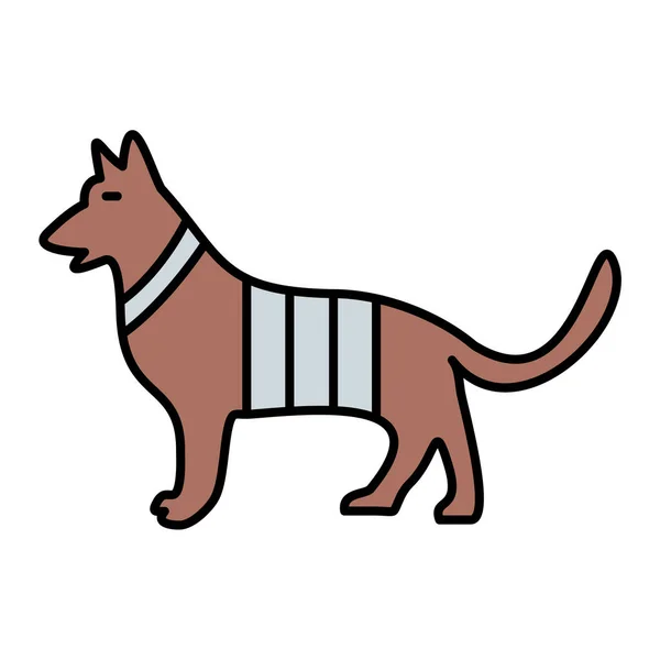 Cute Dog Animal Vector Illustration Design — Stock Vector