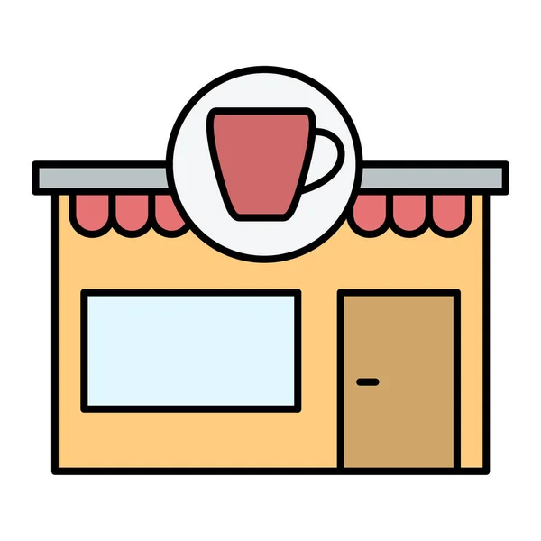 Icono Tienda Vector Ilustración — Vector de stock