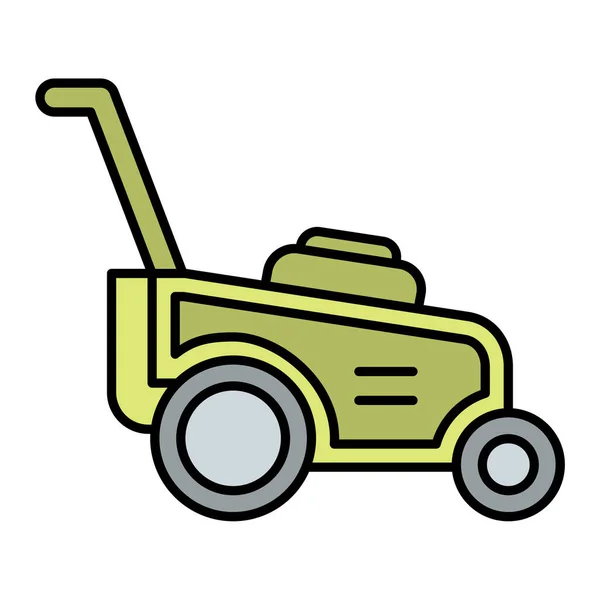 Vector Illustration Icon Tractor — Stock Vector