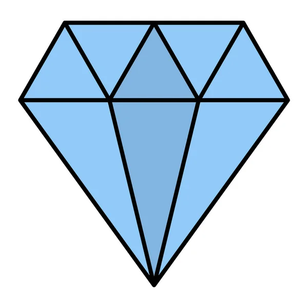 Diamant Symbol Vektor Illustration — Stockvektor