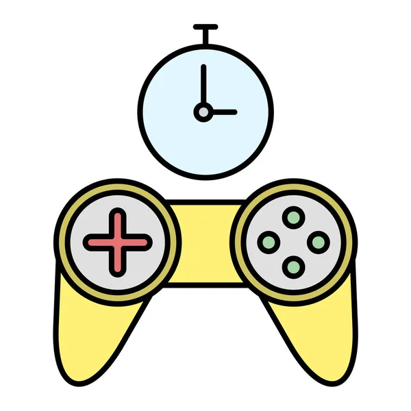 Joystick Icono Web Ilustración Simple — Vector de stock