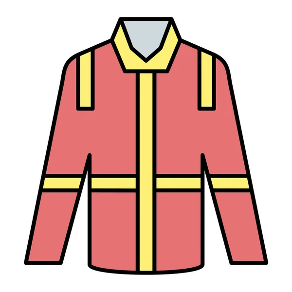 服のアイコン ウェブのための服のジャケットのベクトルアイコンの簡単なイラスト — ストックベクタ