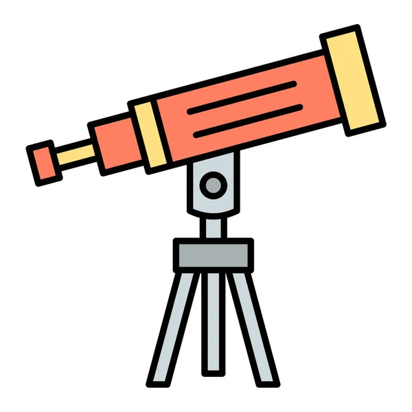 Cartoon Telescope Icon Vector Illustration — Stock Vector