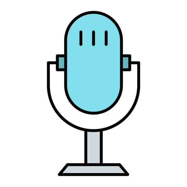 Microphone Icon Vector Illustration — Stock Vector