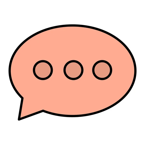Chat Bubble Icon Vector Illustration — Stock Vector