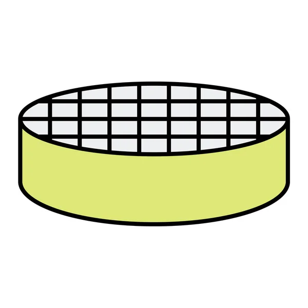 Tennis Ball Ikone Vektor Illustration Design — Stockvektor