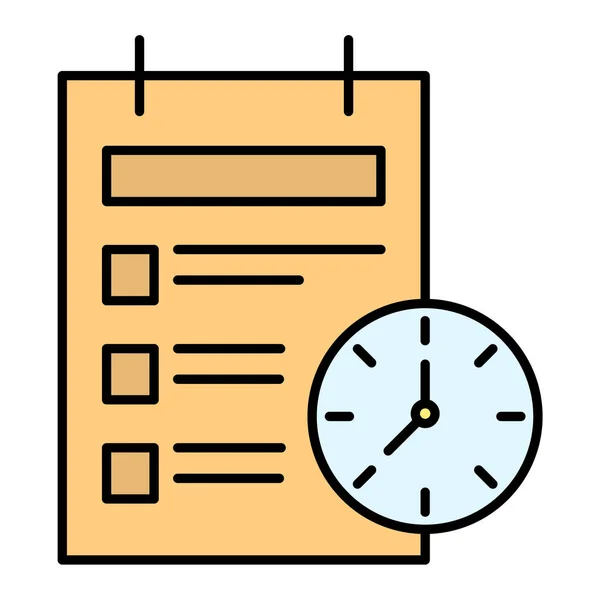 Time Management Ikon Vektor Illustration Grafisk Design — Stock vektor