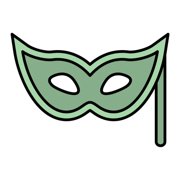 Carnaval Máscara Icono Vector Ilustración Diseño — Vector de stock