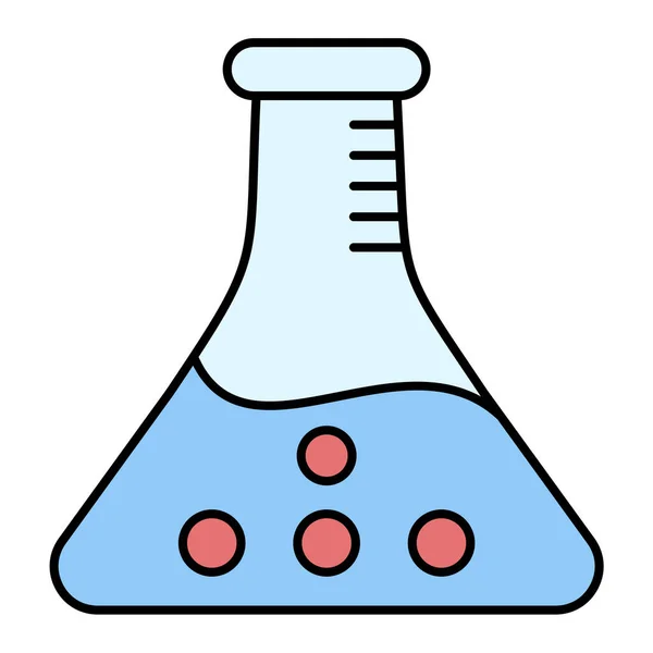 Icône Tube Essai Illustration Contour Des Icônes Vectorielles Fiole Pour — Image vectorielle
