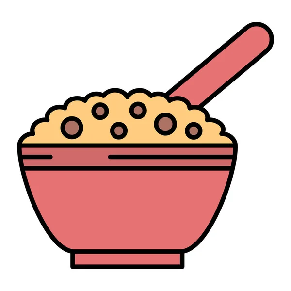 Μπολ Σούπα Chopsticks Και Pestle Διανυσματική Εικονογράφηση Σχεδιασμό — Διανυσματικό Αρχείο