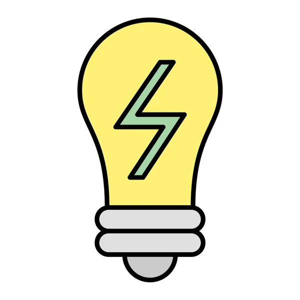 Light Bulb Icon Vector Illustration — Stock Vector