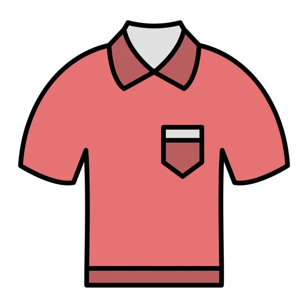 Camisa Ícone Web Ilustração Simples —  Vetores de Stock