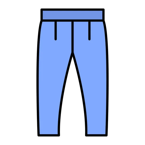 Pantaloni Icona Vettoriale Illustrazione — Vettoriale Stock