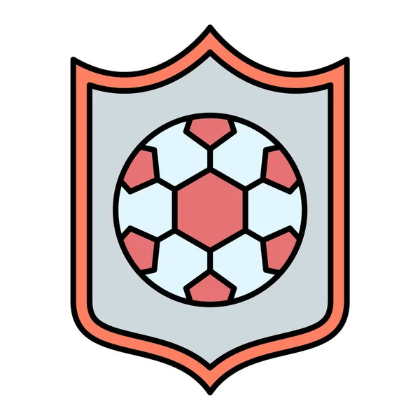 Icono Fútbol Vector Ilustración — Archivo Imágenes Vectoriales