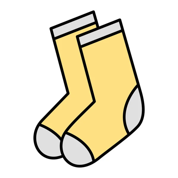 Calcetines Icono Web Ilustración Simple — Vector de stock