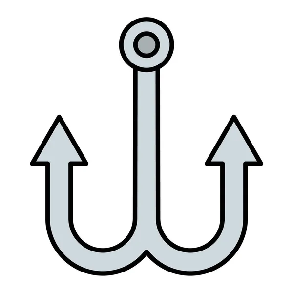 Anker Web Symbol Einfache Illustration — Stockvektor