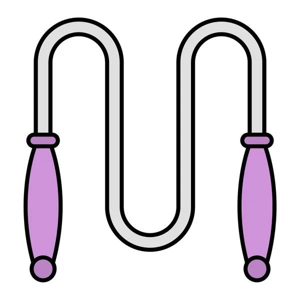 Vector Illustration Skipping Rope Icon —  Vetores de Stock