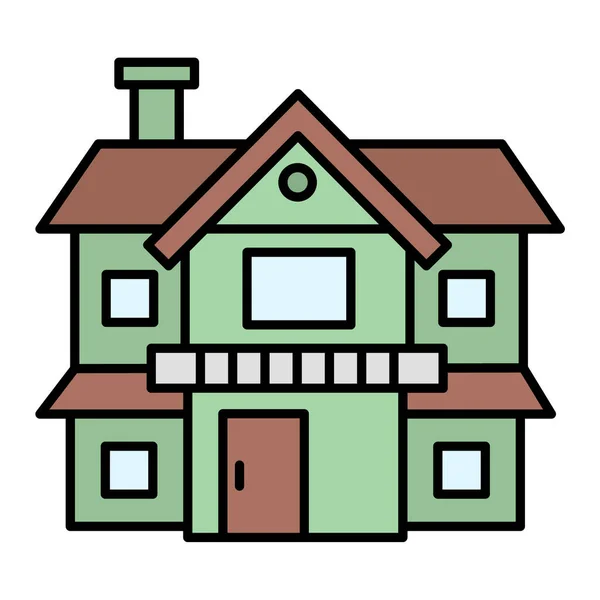 Het Huis Web Icoon Eenvoudige Illustratie — Stockvector