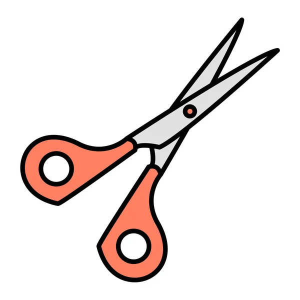 아이콘 Outline Illustration Scissor Vector Icons Web — 스톡 벡터