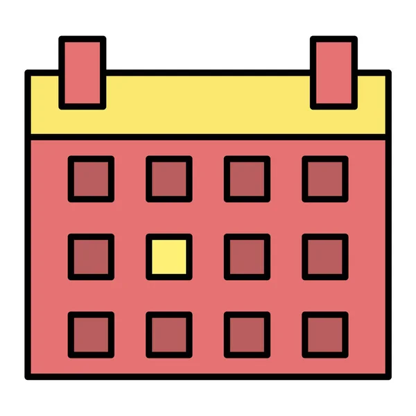 Kalender Ikon Vektor Illustration — Stock vektor