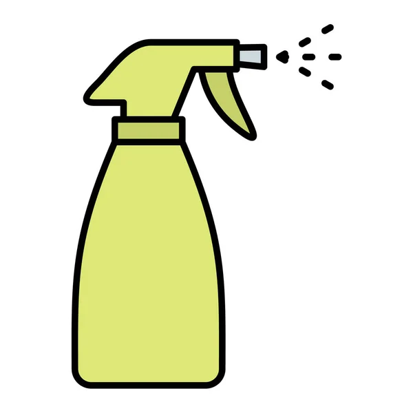 Pulizia Icona Spray Illustrazione Schematica Delle Icone Vettoriali Della Bottiglia — Vettoriale Stock