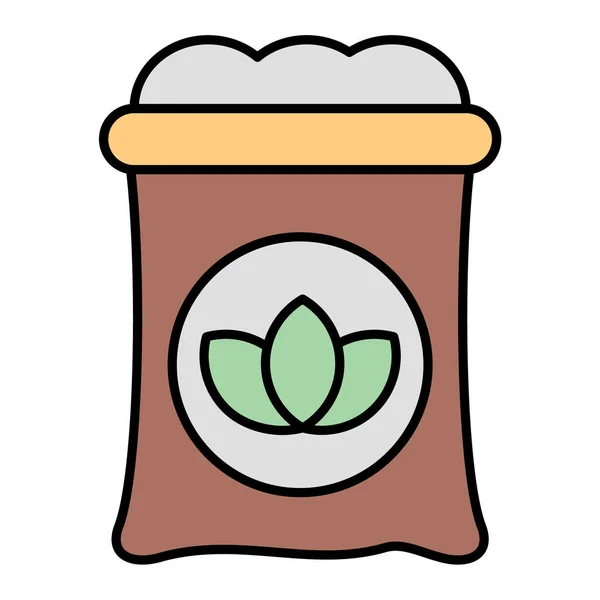 Vector Illustration Bucket Coffee Beans — Stockvektor