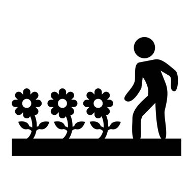 bitki simgesi vektörü beyaz arkaplanda izole edildi, çiçek şeffaf işareti, çizgi ve doğrusal tasarım ögeleri ana hatlar biçiminde