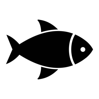 Balık. Web simgesi basit illüstrasyon
